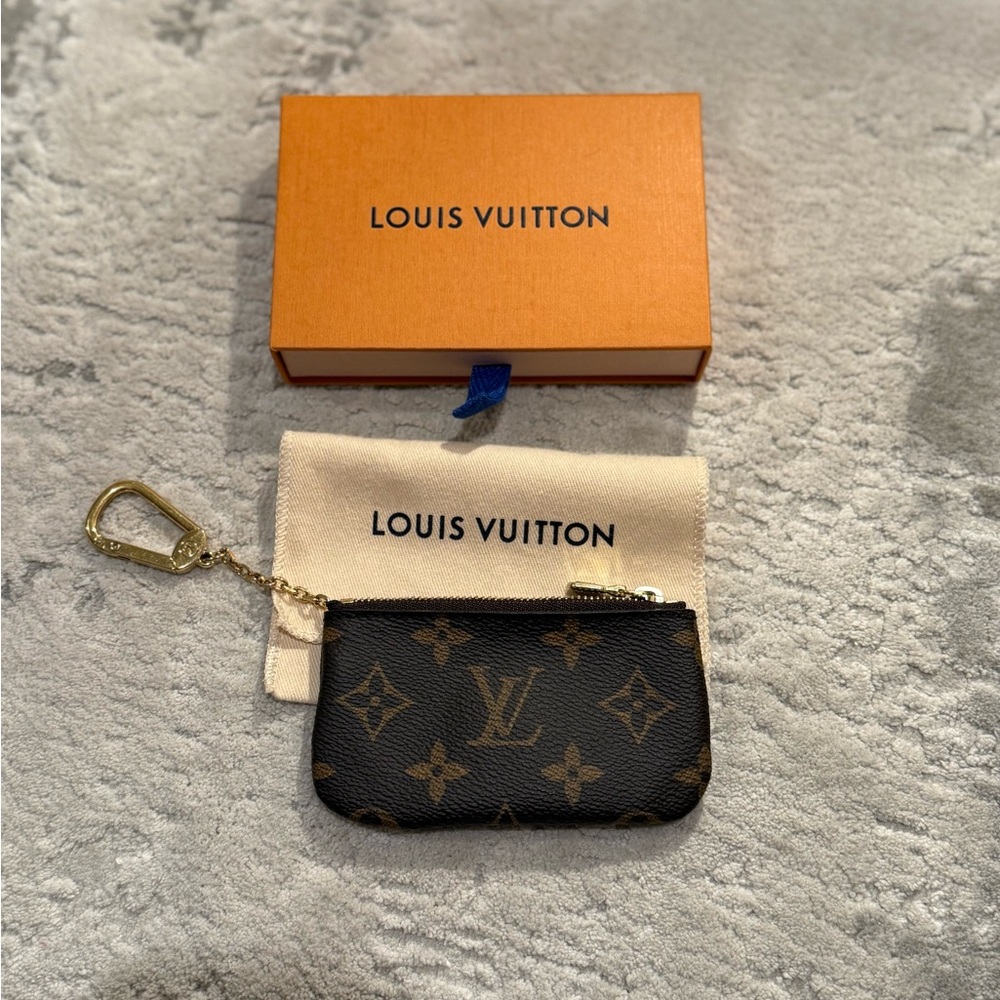 Louis Vuitton Brown Monogram Key Pouch